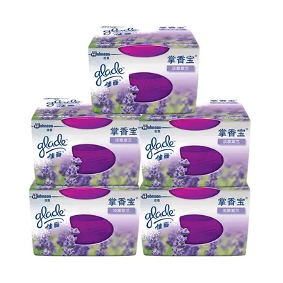 Jiali Air Freshener Air Freshener Hương thơm Palm Xiangbao Khử mùi Màu tím nhạt Mùi hoa lan 60g * 5