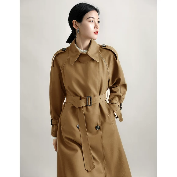 Áo gió dài nữ 2019 mới trang trí mùa xuân và mùa thu Phiên bản Hàn Quốc của quần áo mùa thu thời trang áo mùa xuân khí - Trench Coat