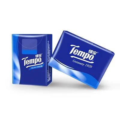 Giấy khăn tay không mùi Tempo/Depot dày 4 lớp 7 tờ 36 gói khăn giấy sản phẩm khăn ăn mini cầm tay