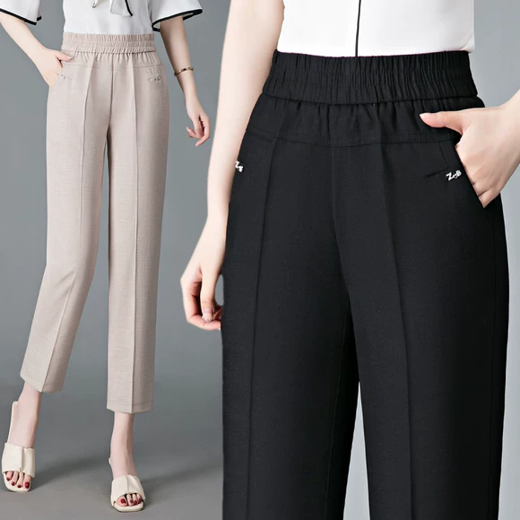 Quần béo mm 2018 quần legging thể thao co giãn bên ngoài màu đen là quần lửng cỡ lớn bó sát chân bút chì quần áo đẹp nữ