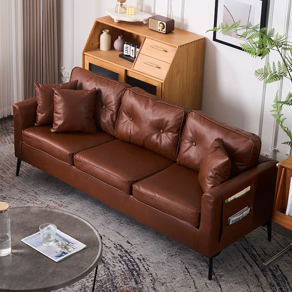 Vách ngăn hình bát giác bằng gỗ hồng mộc hình gỗ sồi 4D kết hợp phòng khách kiểu Trung Quốc mới đầy đủ bằng gỗ lê - Ghế sô pha sofa bed giá rẻ