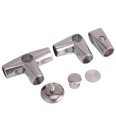 Ống tròn cố định ống nhôm đơn giản móc treo phần cứng phụ kiện kết nối clip hợp kim ống sàn khô - Chốt ốc vít giá rẻ