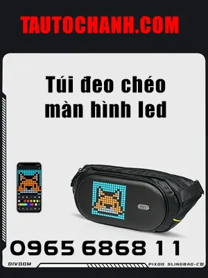 Túi đeo chéo màn hình Led Divoom Sling Bag C Pixel balo đèn led đeo vai cá tính trẻ trung