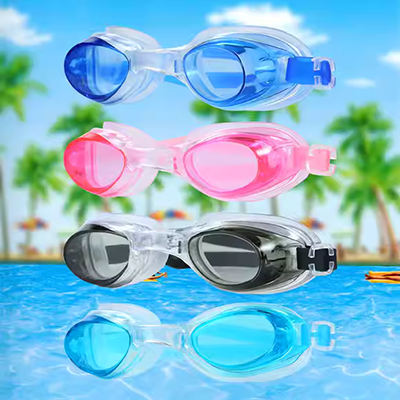 Wave giành kính bảo vệ hộp lớn chống nước và chống sương mù HD thoải mái kính bơi người lớn Kính bơi unisex - Goggles