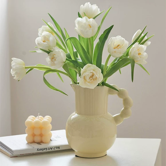 Sáng tạo thời trang sàn phòng khách hiện đại tối giản trang trí nhà trang trí gốm bình hoa lily hoa chèn - Vase / Bồn hoa & Kệ bình thủy tinh cắm hoa