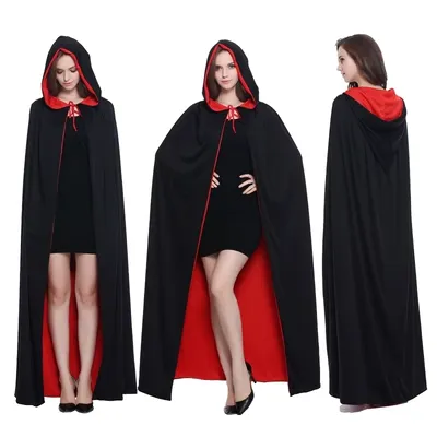 Trang phục hóa trang Halloween Đảng 2 lớp có mũ trùm đầu COS phù thủy ma cà rồng chết trình diễn trang phục gg halloween 2022