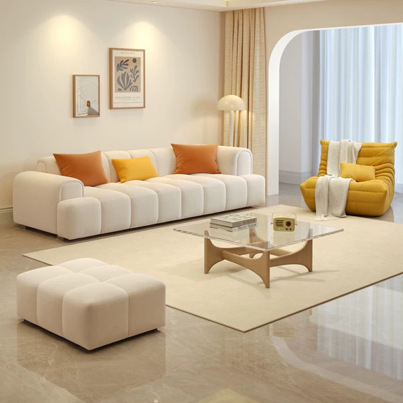 Tối giản hiện đại vải sofa kích thước căn hộ đẹp váy kết hợp sofa sofa đa người phòng khách gấp sofa
