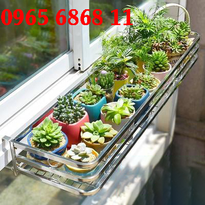 Kệ inox 304 treo ban công đặt chậu hoa chậu cây cảnh giá treo hoa ban công chống gỉ kệ sách cho bé