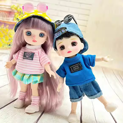 Búp bê nhỏ nhầm Barbie nhỏ đồ chơi cô gái dễ thương búp bê nhỏ dễ thương phụ kiện trang trí búp bê