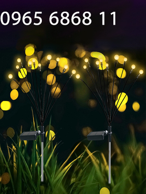 đèn pin chính hãng Đèn đom đóm năng lượng mặt trời cắm bãi cỏ ngoài trời đèn led sân vườn trang trí mặt đất biệt thự đèn pin cầm tay