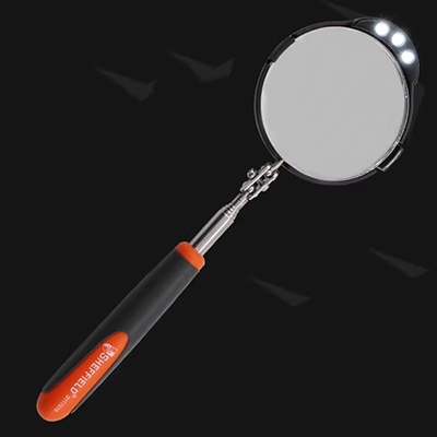 Với đèn LED kính viễn vọng phát hiện gương kiểm tra xe gương phổ kiểm tra gương xe đáy gương công cụ phần cứng - Thiết bị kiểm tra an toàn