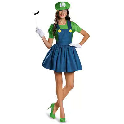 Ngày lễ Super Mario Dress Game Mario Trang phục Quần Bib Kiểu dáng Cosplay Plumber Áo C1 - Cosplay