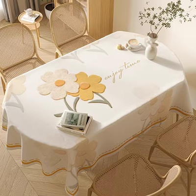 Khăn trải bàn nhỏ tươi khăn hình chữ nhật bàn cà phê bàn ​​không thấm nước bàn chống nóng mat chống dầu PVC khăn trải bàn dùng một lần khăn trải bàn đỏ