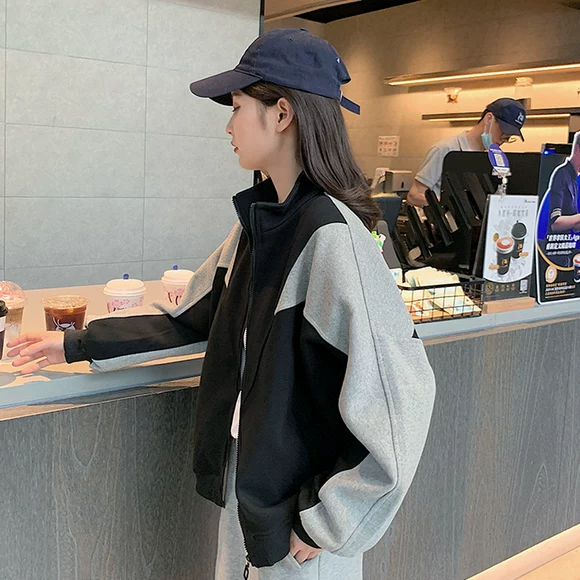 3010 cổ áo lông có thể tháo rời 2019 mùa thu và mùa đông len ngắn áo ngắn ngọt ngào của phụ nữ Nhật Bản - Áo khoác ngắn áo bomber nữ