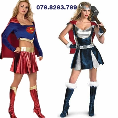 Wonder Woman Nữ Captain America Avengers Cosplay Góa Phụ Đen Người Sắt Siêu Nhân Thor