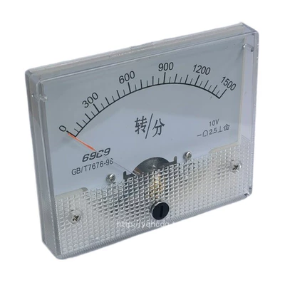 thiết bị đo tốc độ Bộ điều chỉnh tốc độ Máy đo tốc độ JD1A đồng hồ đo tốc độ tương tự 69C9-1500 vòng/phút RPM 1500r/minDC10V máy đo lưu tốc dòng chảy