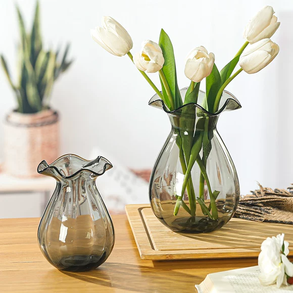 Sáng tạo thanh lịch cao bình cũ cọc thịt hoa gốm sứ giải phóng mặt bằng đặc biệt rõ ràng và thanh lịch retro trong phòng khách hoa chèn - Vase / Bồn hoa & Kệ chậu sứ lớn trồng cây