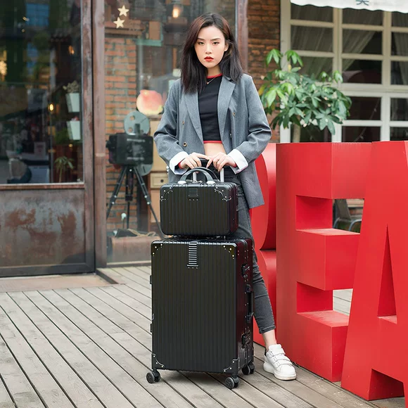 Túi hành lý nhẹ nữ túi du lịch khoảng cách ngắn dung tích lớn xe đẩy xách tay túi lưu trữ không thấm nước túi xe đẩy - Vali du lịch