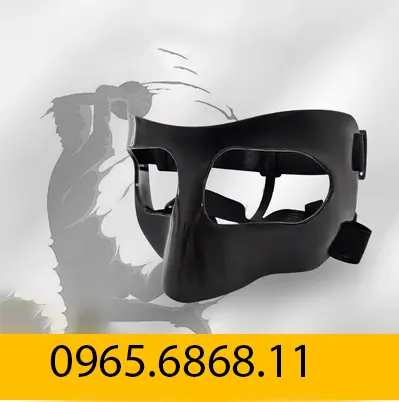 băng gối đá banh Mặt nạ bóng rổ bảo vệ mặt mũi NBA Mask đồ bảo hộ chống av chạm đai bó gối