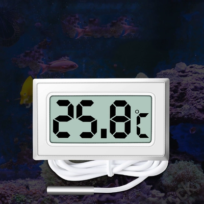 Nhiệt kế bể cá có đầu dò, màn hình kỹ thuật số có độ chính xác cao, cảm biến nhiệt độ điện tử chăn nuôi, máy đo nhiệt độ, độ ẩm