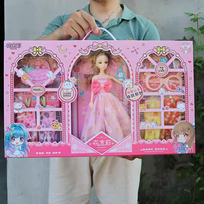Công chúa Yang bé đồ chơi nàng tiên cá bé Quà tặng sinh nhật bé gái 13cm bé 3 búp bê Barbie nhỏ - Búp bê / Phụ kiện búp bê tô màu