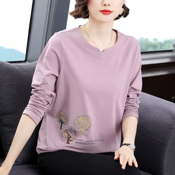 Áo bà xuân 2019 áo mới nữ mùa hè đầm rộng phù hợp với vợ trung niên ngoại trung và già hai mảnh - Quần áo của mẹ áo khoác nữ trung niên