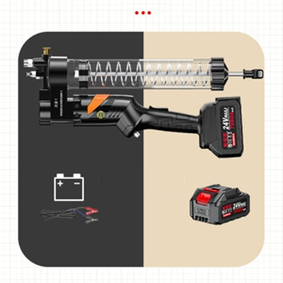 dụng cụ bơm mỡ bò bằng tay Mới Điện Cao Cấp Súng Bắn Mỡ 24V Pin Lithium Máy Xúc Tự Động Đặc Biệt Sâu Bướm Tự Động Công Cụ Sửa Chữa Hiện Vật bơm mỡ