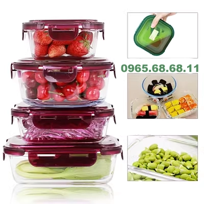 Lò vi sóng sưởi ấm đặc biệt bao gồm bọt nhựa mì bát giòn hấp trứng hộp hộp dụng cụ đồ ăn tròn hộp nhựa trái cây