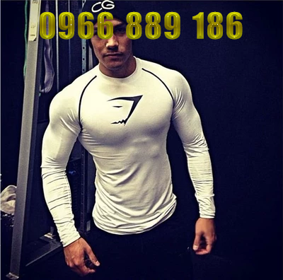 Cơ bắp Tập Thể Dục Brothers T-Shirt Thể Thao Nam Fitness Skinny Nén Quần Áo Đàn Hồi Cơ Thể Điêu Khắc Nhanh Chóng làm khô Dài Tay Áo T-Shirt áo thun burberry