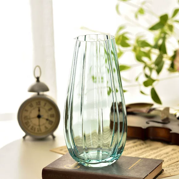 Hoa lục bình bình thủy canh cây thủy tinh chai phòng khách cắm hoa khô bình hoa máy tính để bàn bình hoa - Vase / Bồn hoa & Kệ chậu đất