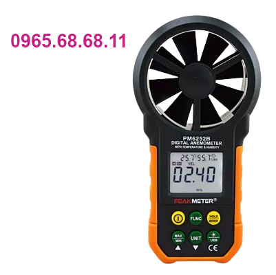 Máy đo gió hiển thị kỹ thuật số dụng cụ đo tốc độ gió cầm tay Máy đo gió có độ chính xác cao cánh quạt lớn Máy đo nhiệt độ và độ ẩm thể tích không khí