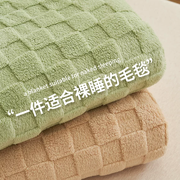 Lamb nhung chăn san hô lông cừu chăn văn phòng ngủ trưa chăn đầu gối flannel điều hòa không khí giải trí chăn nhỏ chăn gia chan long cuu