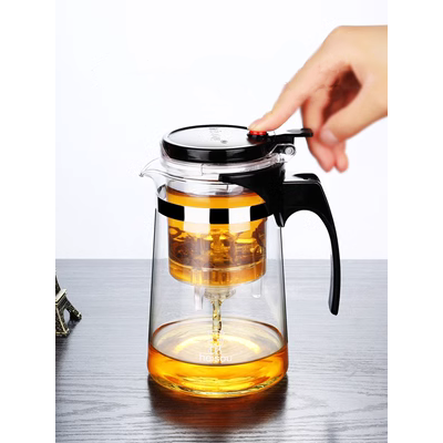 Cốc thanh lịch chống cháy nổ đầy đủ có thể giặt Kung Fu bong bóng ấm trà trà nhà lọc lót thủy tinh ấm trà bộ bộ trà bộ ấm chén pha trà đẹp