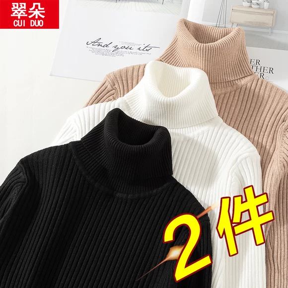 Áo len handu quần áo nữ 2019 mùa thu mới của phụ nữ Hàn Quốc lỏng lẻo áo len mỏng màu trơn - Vòng cổ áo len