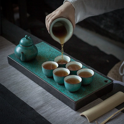 Khay trà khô Lưu trữ nước Bóng đèn khô chậu bàn tạo bọt khô Bàn trà đơn giản Bàn trà Kung Fu đặt khay trà biển hộ gia đình - Trà sứ bình pha trà lock&lock