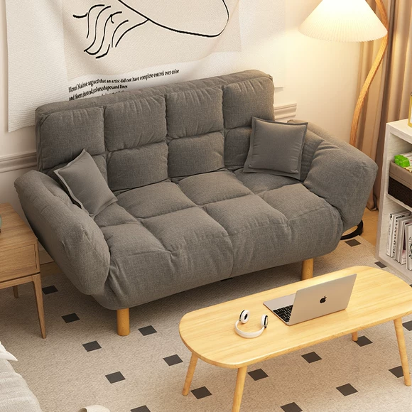 Lonis căn hộ nhỏ vải sofa có thể giặt hiện đại tối giản phòng khách ăn mặc phong cách Bắc Âu kết hợp sofa ba chỗ - Ghế sô pha