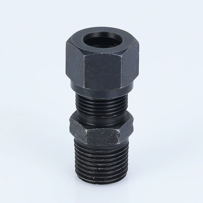 Thép carbon thủy lực Chủ đề bên ngoài của Anh ferrule ống dầu áp suất cao trực tiếp thép không gỉ đồng nhôm kết nối ống thẳng khớp nối ống đầu nối thủy lực inox