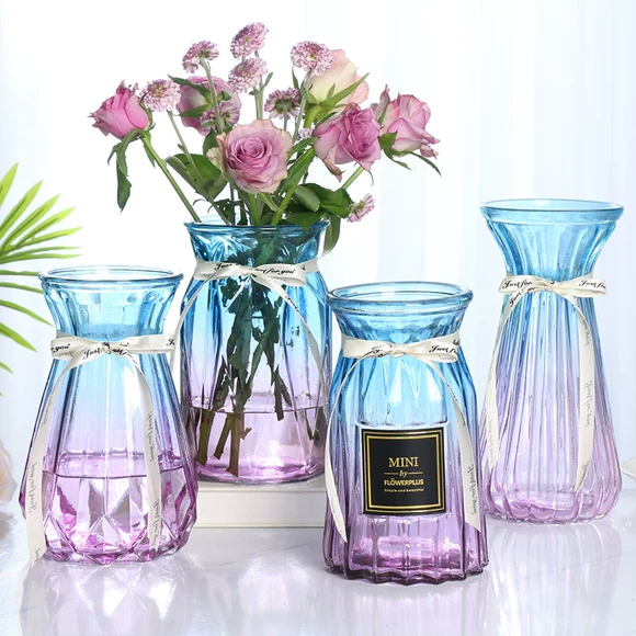 Bình thủy tinh lục giác bình thủy canh cây bình thủy canh bóng bình nhỏ lọ bí ngô chai lục bình - Vase / Bồn hoa & Kệ