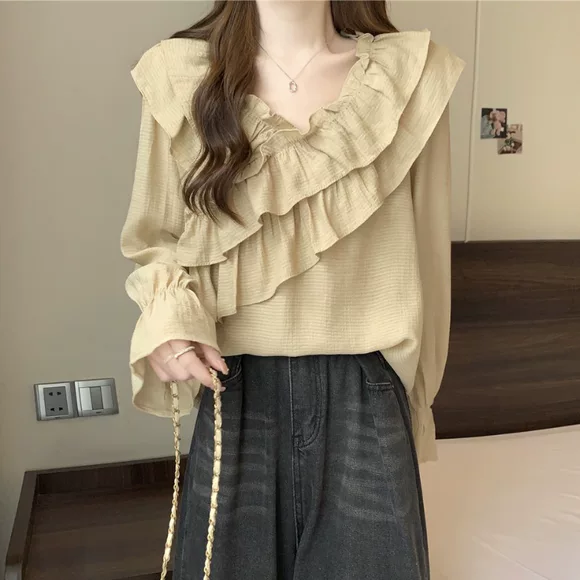 Mùa hè 2019 cơ thể nữ thuần trắng gợi cảm từ cổ áo quây ngắn tay áo thun nữ áo sơ mi cotton đáy - Cộng với kích thước quần áo