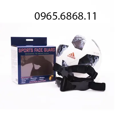 Mặt nạ thể thao bóng đá bóng rổ bảo vệ mặt mũi đồ bảo hộ chống va chạm găng tay chống nắng cao cấp