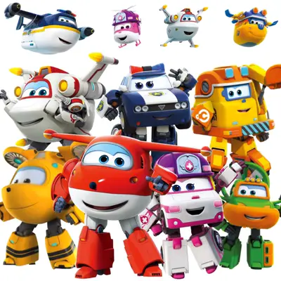 Bộ Đồ Chơi Super Wings Trọn Bộ Túi Ledikin Kid Sheriff Robot Biến Hình Lớn Của Xiaoai Dành Cho Trẻ Em