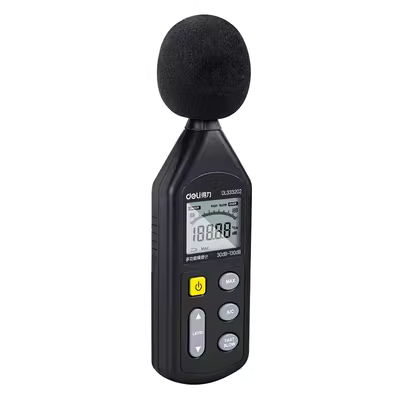 Máy đo tiếng ồn Deli decibel detector tiếng ồn chuyên nghiệp máy đo âm thanh nhạc cụ đo mức âm thanh nhà đo âm lượng