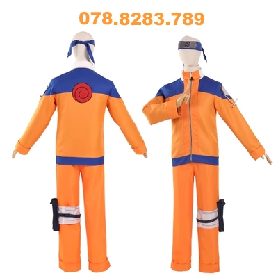 Chính thức chính hãng Naruto Shōnen chương Uzumaki Naruto cos quần áo ngoại vi đầy đủ bộ quần áo cosplay quần áo dành cho nam giới cosplay cardcaptor sakura