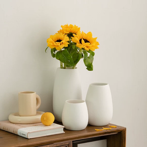 Bình gốm thời trang châu Âu đơn giản phòng khách nhà giả hoa giả hoa trang trí bình hoa trang trí cắm hoa thủy tinh - Vase / Bồn hoa & Kệ