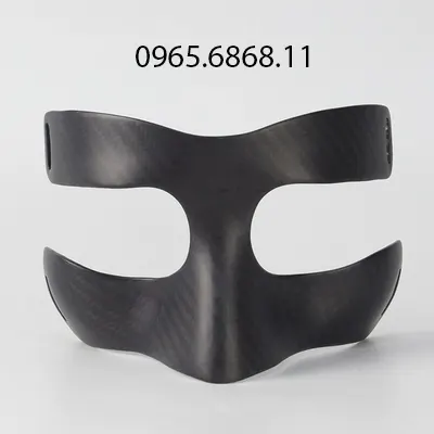 Mặt nạ bảo vệ mũi chất liệu sợi Carbon cao cấp tránh chấn thương vùng mặt khi chơi thể thao băng đai bảo vệ đầu gối