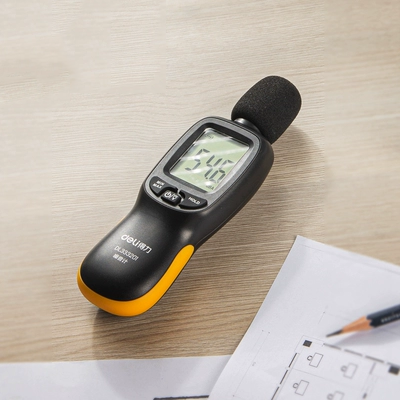 Máy đo tiếng ồn deli decibel máy dò tiếng ồn hộ gia đình cầm tay dụng cụ kiểm tra tiếng ồn có độ chính xác cao đo tiếng ồn
