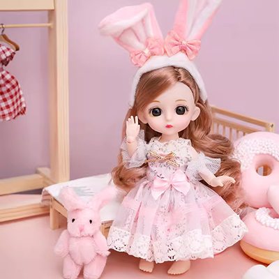 Mỹ phẩm tóc playsets búp bê Yeluo Li kết hợp của Barbie tóc mỗi đám cưới gia đình công chúa nhà - Búp bê / Phụ kiện