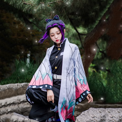 Demon Slayer: Kimetsu không Yaiba Bướm Ninja Cos Trang Phục Trẻ Em Halloween Trang Phục Hóa Trang Loài Côn Trùng Trụ Cột Nữ Bướm Ninja Cos chihiro cosplay demon slayer