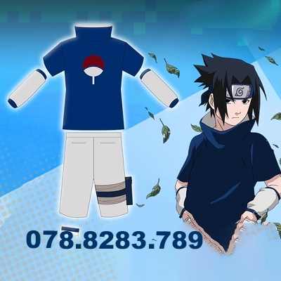 Naruto Naruto chính hãng trang phục hóa trang Sasuke Junior COS trang phục phụ kiện phù hợp với quần áo