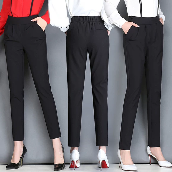 Quần legging nữ 2018 new slim eo cao quần đen mùa đông cộng với nhung dày ấm áp đôi chân mùa thu quần nữ